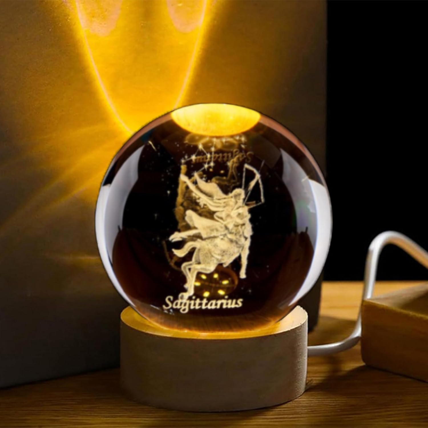 3D-Schütze-Kristallkugel mit h – Paper Weight Crystal Bewertung und Preis