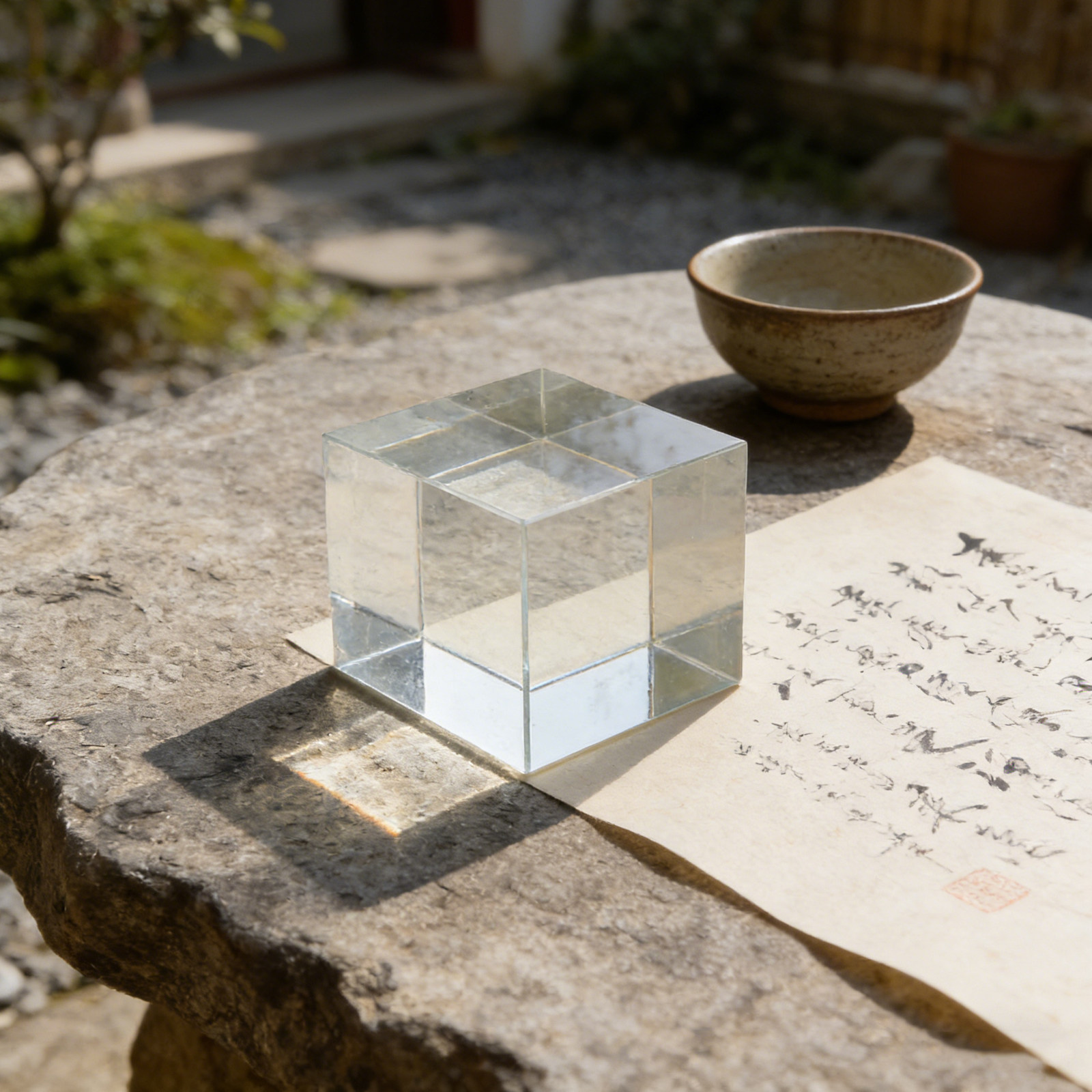 Schwerer, klarer, quadratische – Paper Weight Crystal Bewertung und Preis
