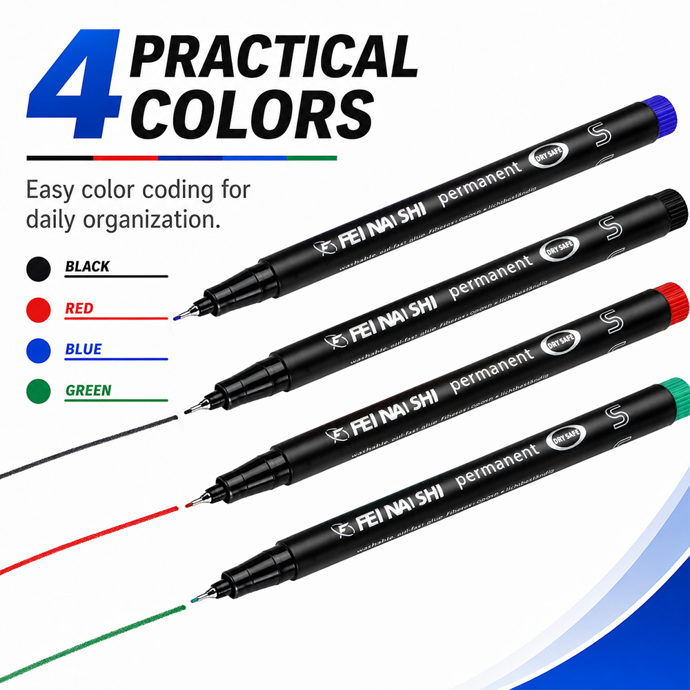 4/12 Stück Permanentmarker mit – Correction Pen Fine Bewertung und Preis